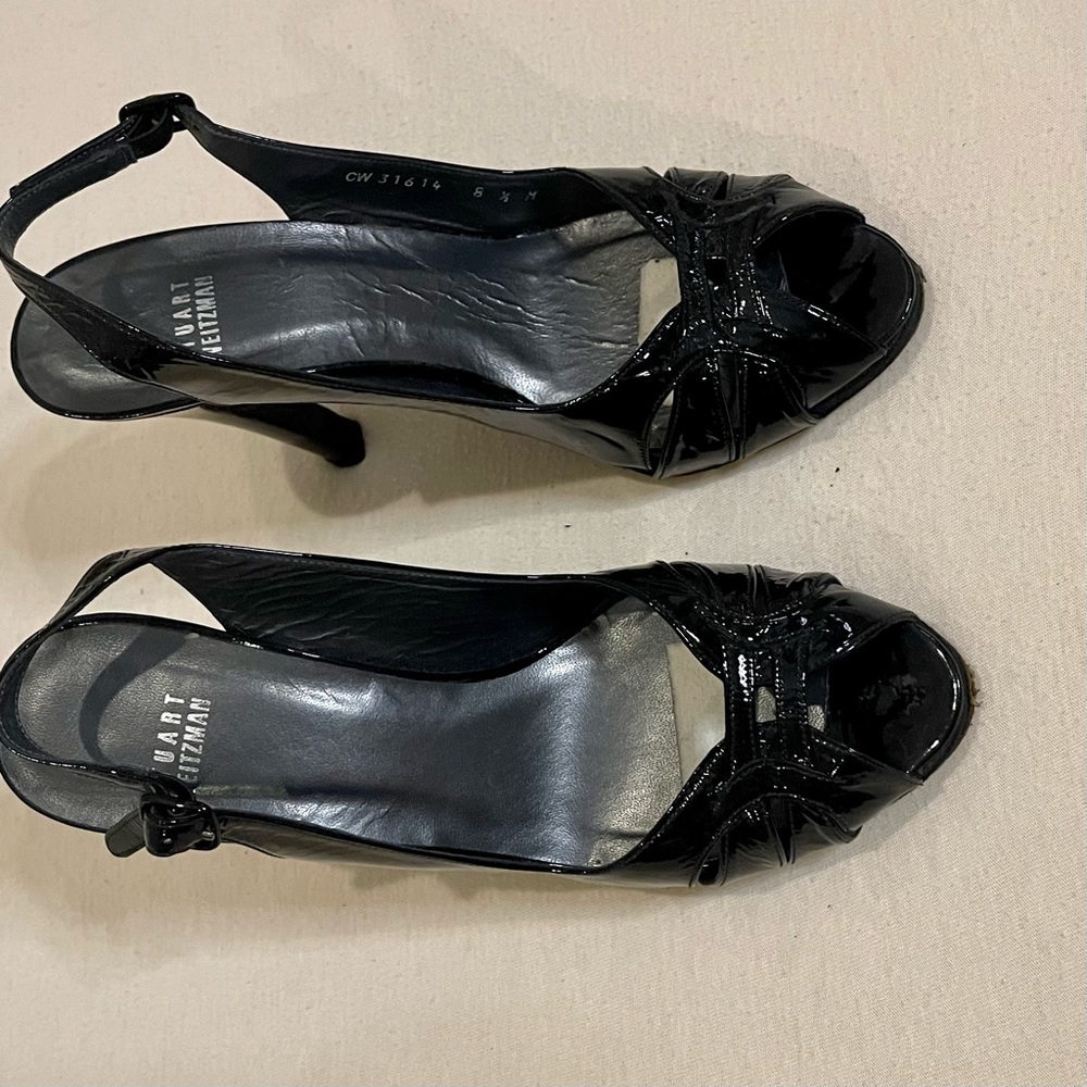 Loved Stuart Weitzman black dress shoes.